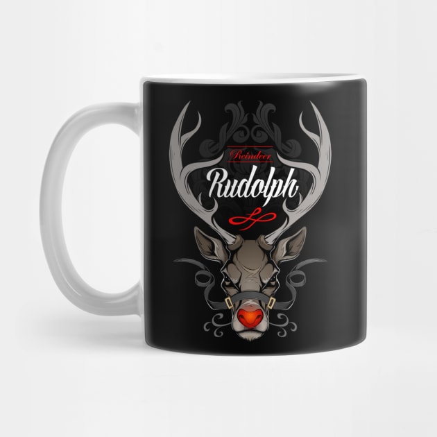 Christmas Rudolph badass by Canache Shop